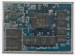 5x AW-SoM A31 QUAD Core Coreboard Module